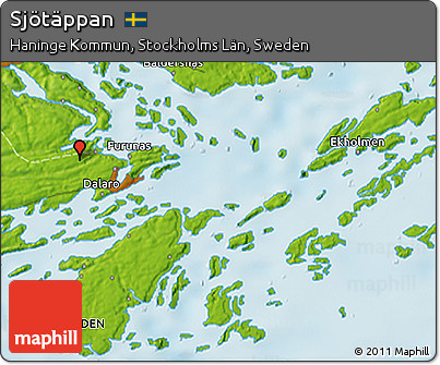 Physical 3D Map of Sjötäppan