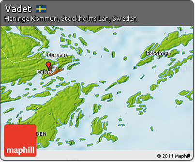 Physical 3D Map of Vadet