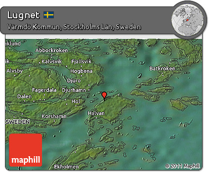 Satellite 3D Map of Lugnet