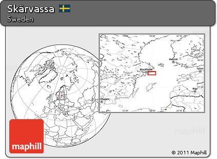 Blank Location Map of Skärvassa