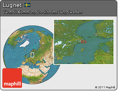 Satellite Location Map of Lugnet
