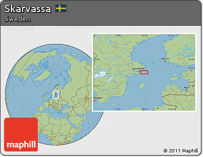 Savanna Style Location Map of Skärvassa