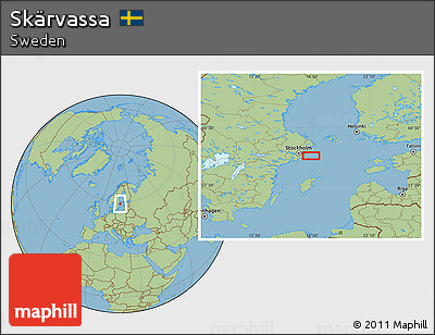Savanna Style Location Map of Skärvassa