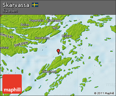 Physical Map of Skärvassa