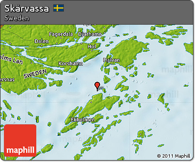 Physical Map of Skärvassa