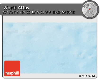 Shaded Relief 3D Map of the Area around 59° 13' 17" N, 20° 28' 30" E