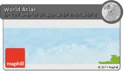 Physical Panoramic Map of the Area around 59° 13' 17" N, 22° 10' 29" E
