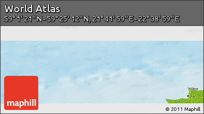 Physical Panoramic Map of the Area around 59° 13' 17" N, 22° 10' 29" E