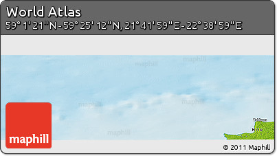 Physical Panoramic Map of the Area around 59° 13' 17" N, 22° 10' 29" E