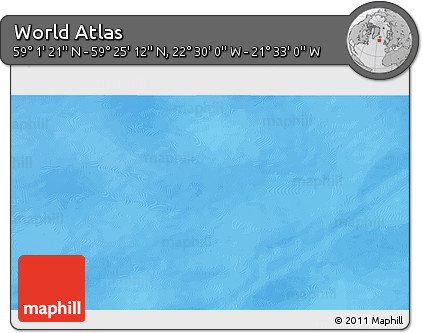 Shaded Relief 3D Map of the Area around 59° 13' 17" N, 22° 1' 29" W