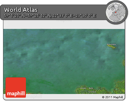Satellite 3D Map of the Area around 59° 13' 17" N, 23° 1' 29" E