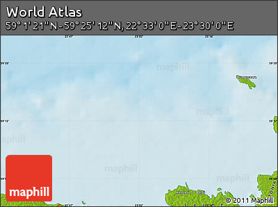 Physical Map of the Area around 59° 13' 17" N, 23° 1' 29" E