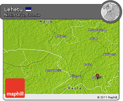 Physical 3D Map of Lehetu