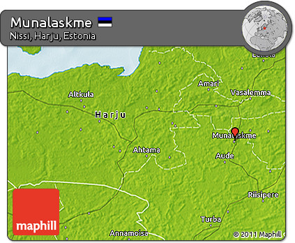 Physical 3D Map of Munalaskme