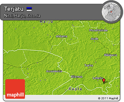 Physical 3D Map of Terjatu