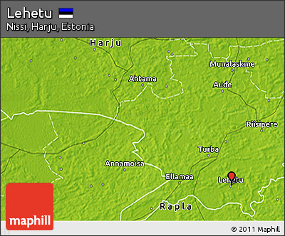 Physical 3D Map of Lehetu