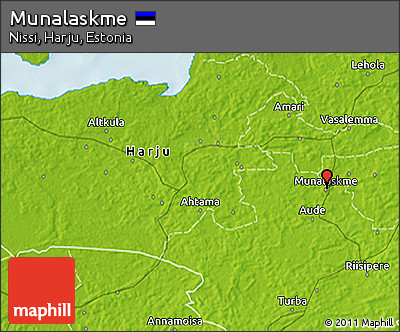Physical 3D Map of Munalaskme