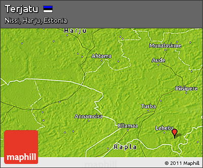 Physical 3D Map of Terjatu