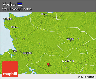 Physical 3D Map of Vedra