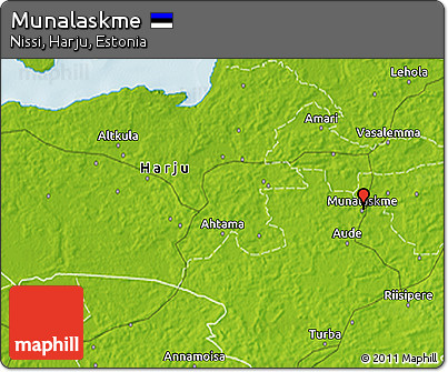 Physical 3D Map of Munalaskme