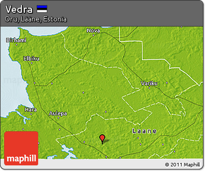 Physical 3D Map of Vedra