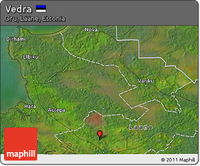 Satellite 3D Map of Vedra
