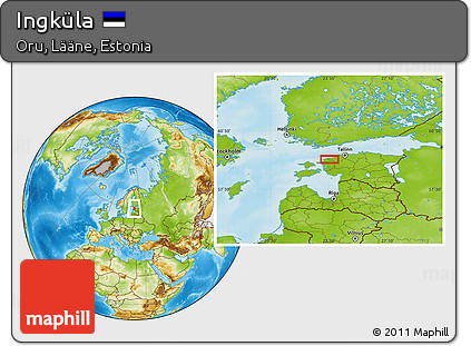 Physical Location Map of Ingküla