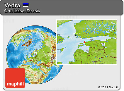 Physical Location Map of Vedra