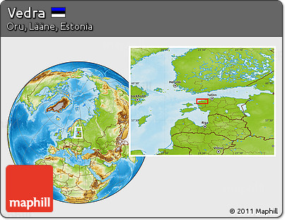 Physical Location Map of Vedra