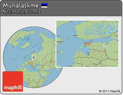 Savanna Style Location Map of Munalaskme