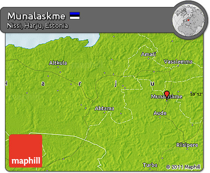 Physical Map of Munalaskme
