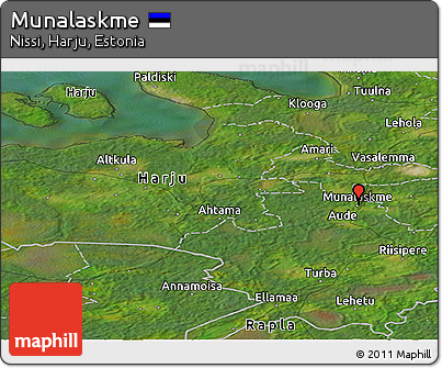 Satellite Panoramic Map of Munalaskme