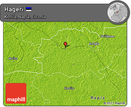 Physical 3D Map of Hageri