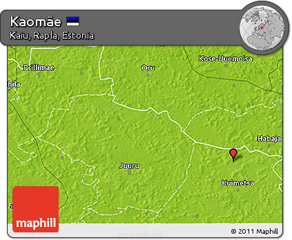 Physical 3D Map of Kaomäe
