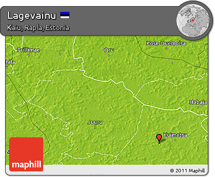 Physical 3D Map of Lagevainu