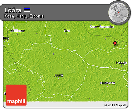 Physical 3D Map of Lõõra