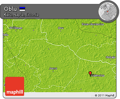 Physical 3D Map of Oblu