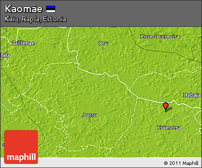 Physical 3D Map of Kaomäe