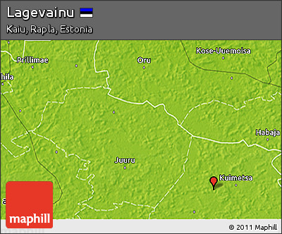 Physical 3D Map of Lagevainu