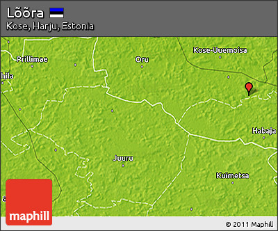 Physical 3D Map of Lõõra