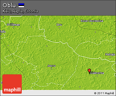 Physical 3D Map of Oblu