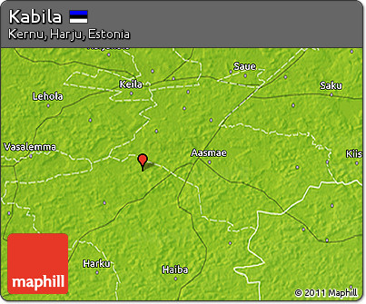 Physical 3D Map of Kabila