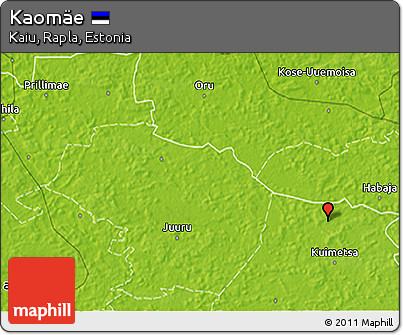 Physical 3D Map of Kaomäe