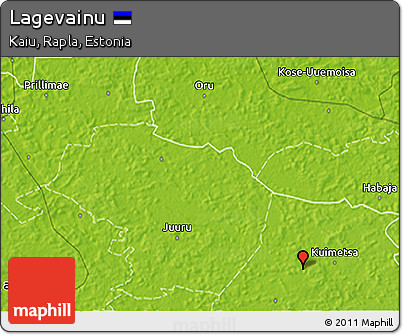 Physical 3D Map of Lagevainu