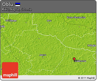 Physical 3D Map of Oblu