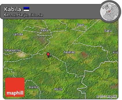 Satellite 3D Map of Kabila