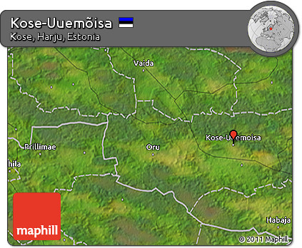 Satellite 3D Map of Kose-Uuemõisa