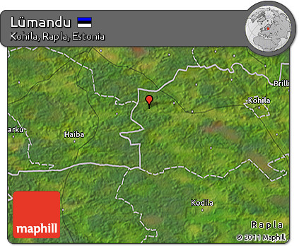 Satellite 3D Map of Lümandu