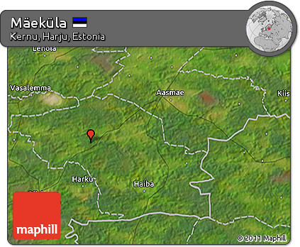 Satellite 3D Map of Mäeküla