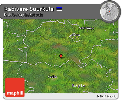 Satellite 3D Map of Rabivere-Suurküla